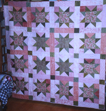 floral stash quilt