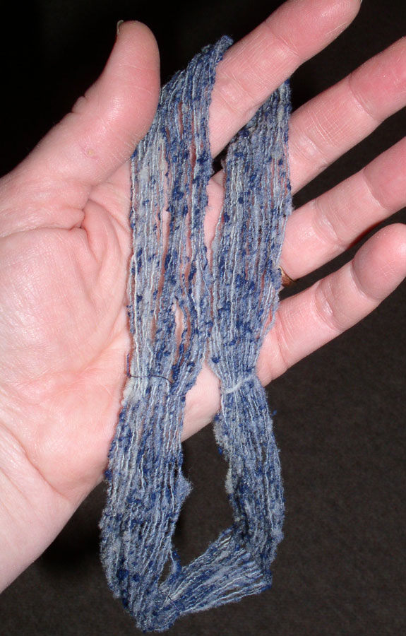 Wool-silk noil blend