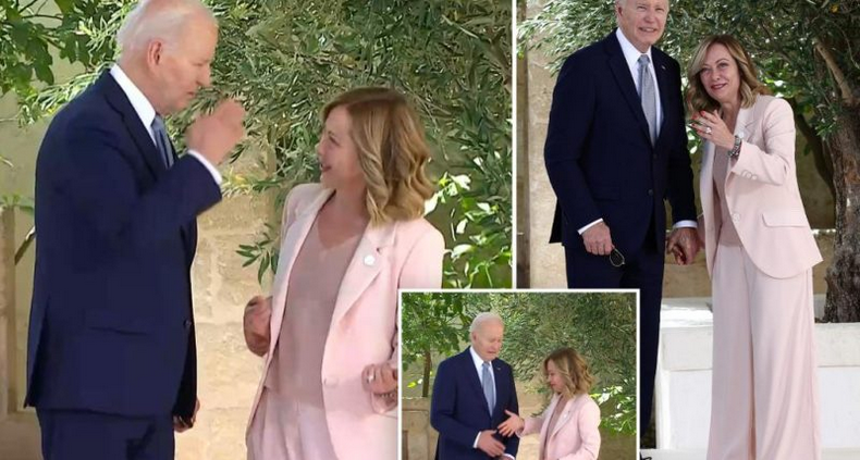 Biden Salutes Italian PM